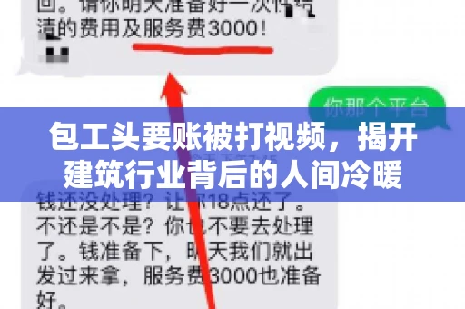 包工头要账被打视频，揭开建筑行业背后的人间冷暖