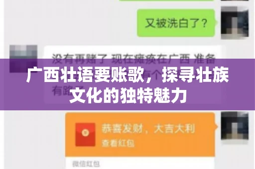 广西壮语要账歌，探寻壮族文化的独特魅力