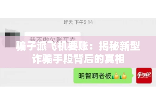 骗子派飞机要账：揭秘新型诈骗手段背后的真相