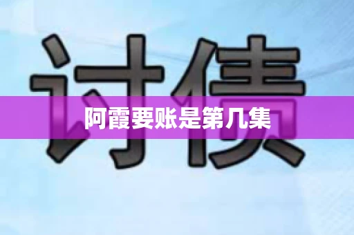阿霞要账是第几集 阿霞要账是第几集